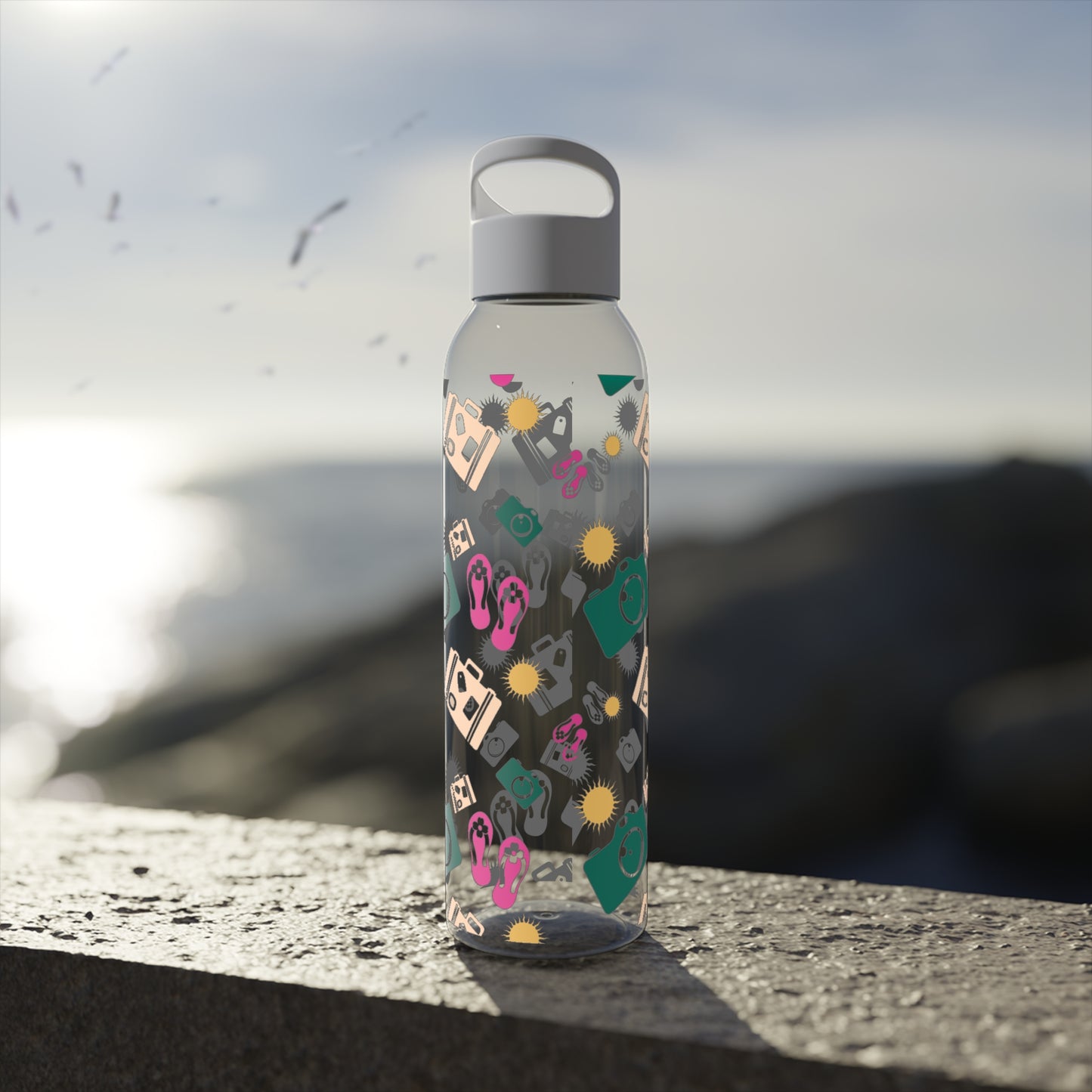 Sunlit Waves Water Bottle