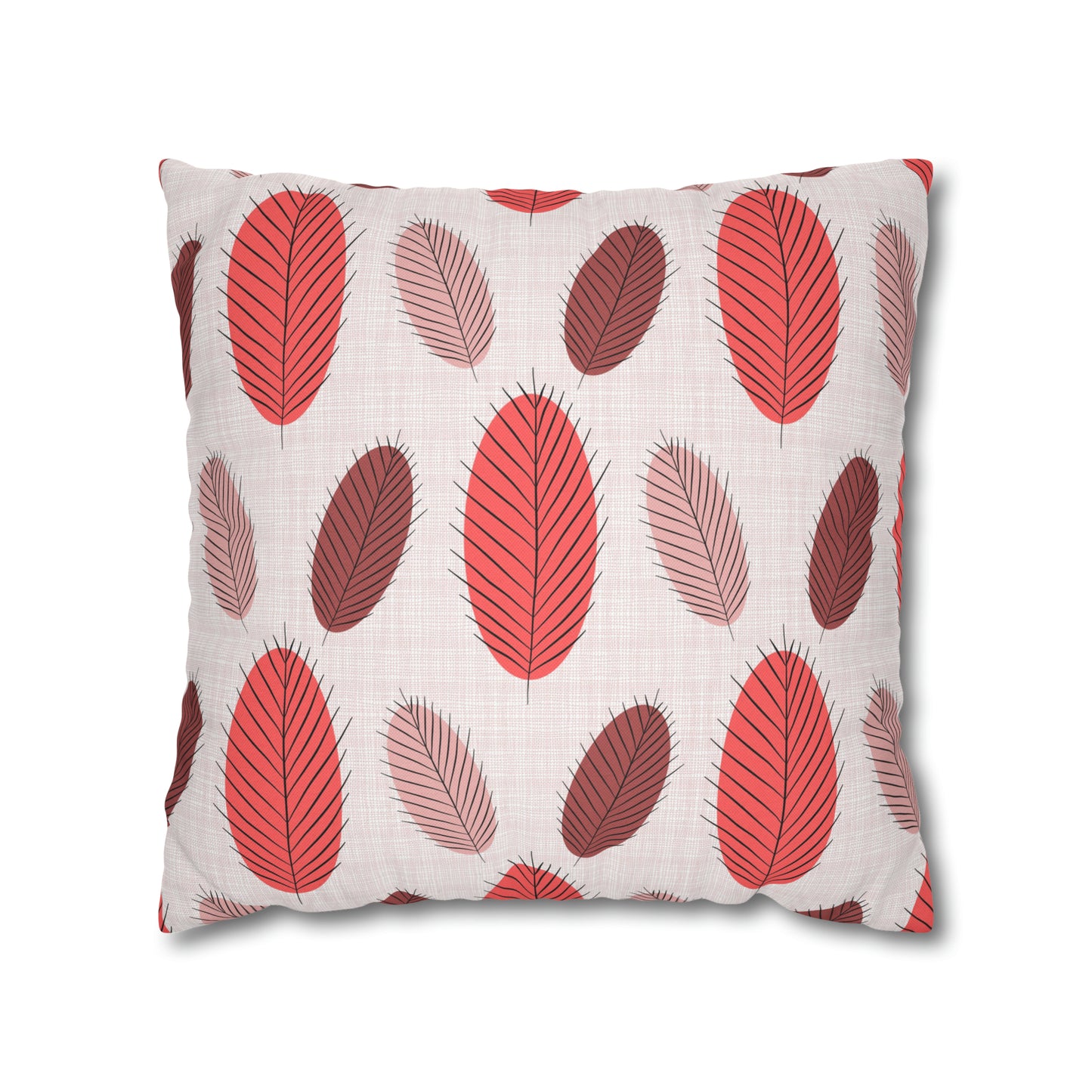 Nature's Leaves Spun Polyester Square Pillow Case