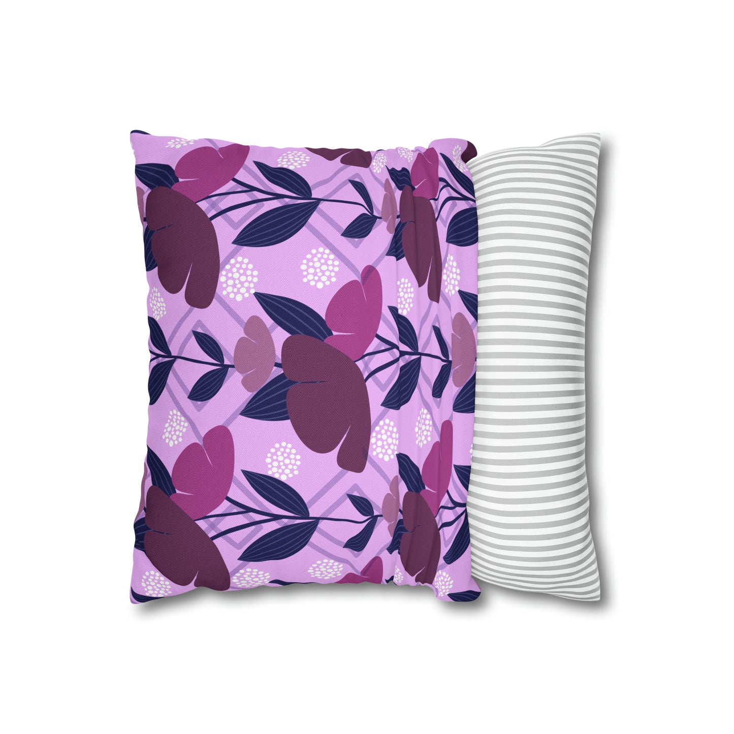 Floral Oasis Spun Polyester Square Pillow Case