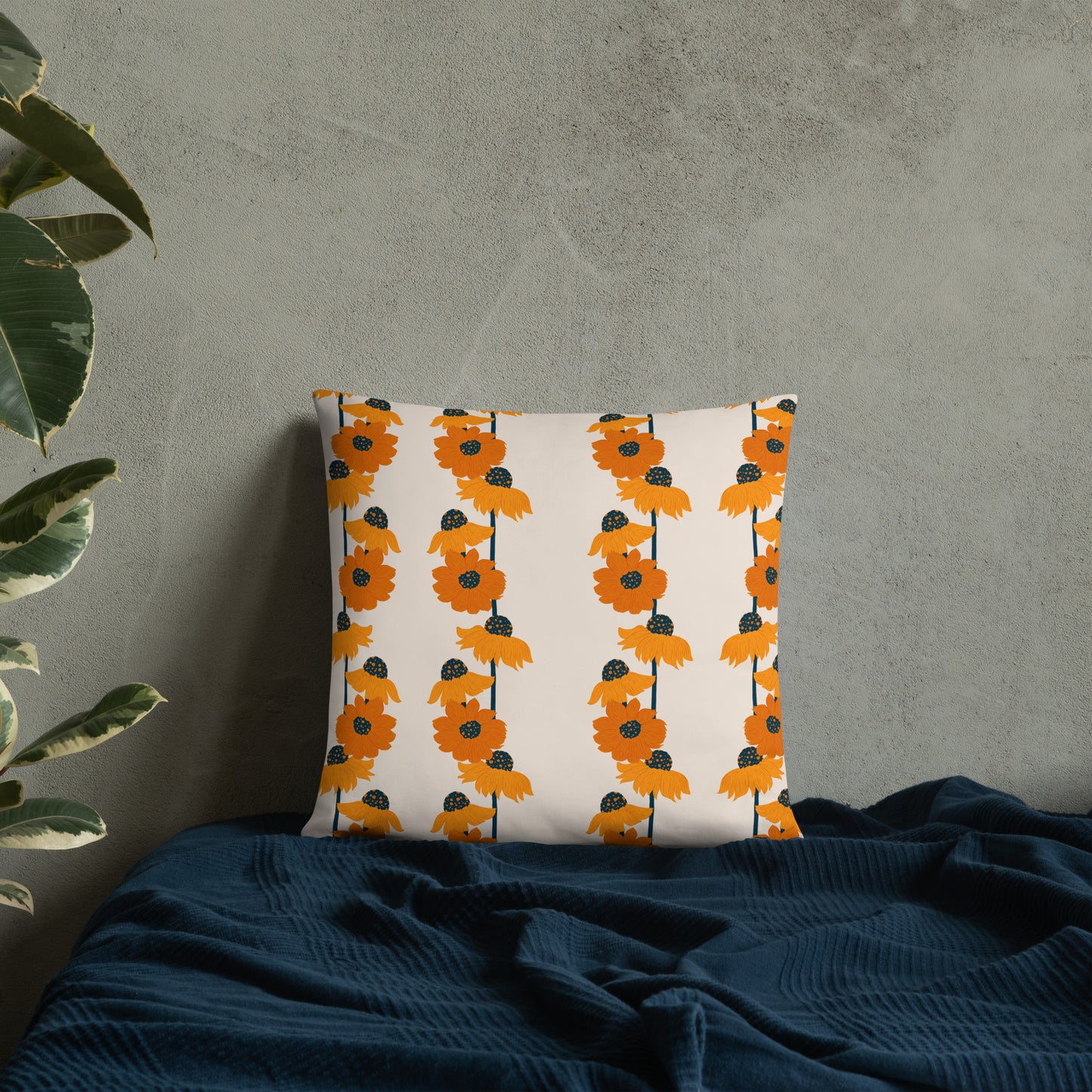 Golden Sunflower Basic Pillow