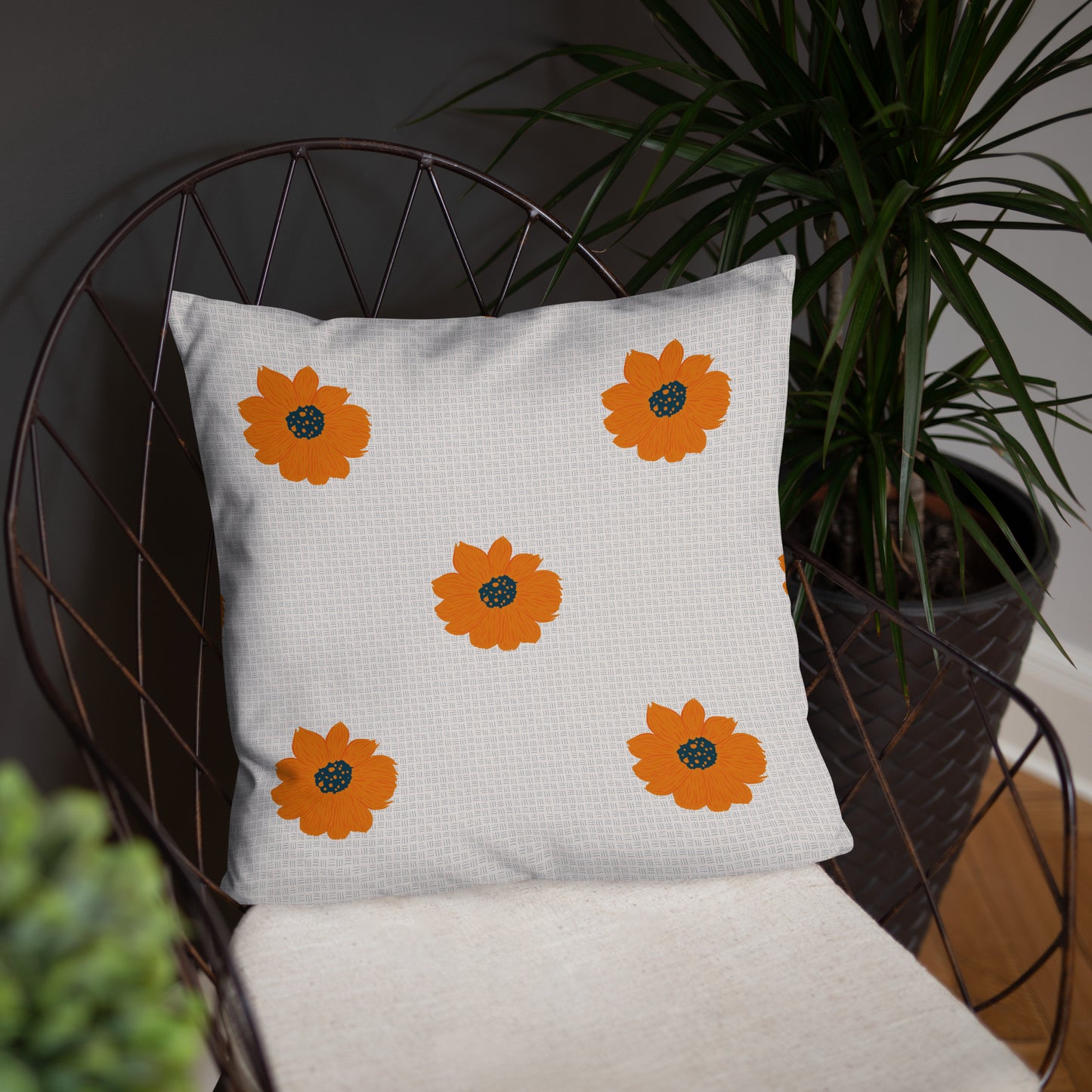 Golden Sunflower Basic Pillow