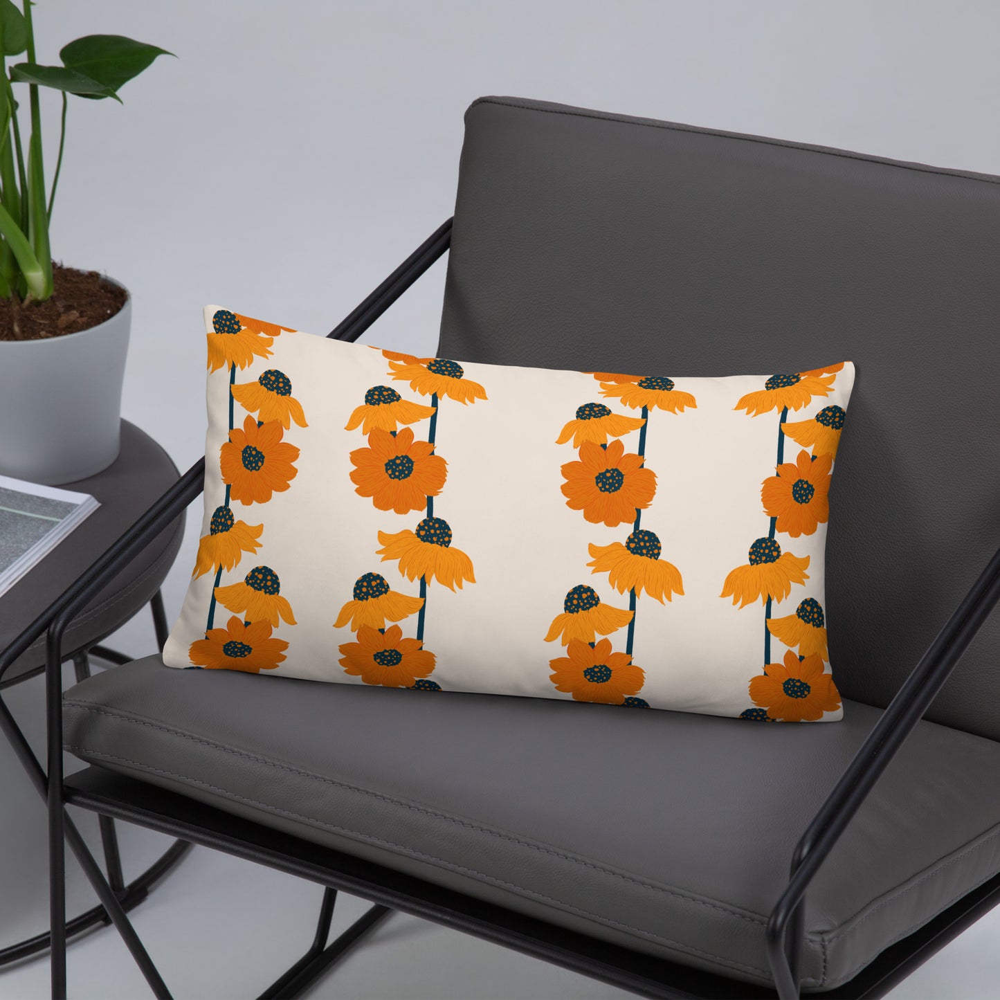 Golden Sunflower Basic Pillow