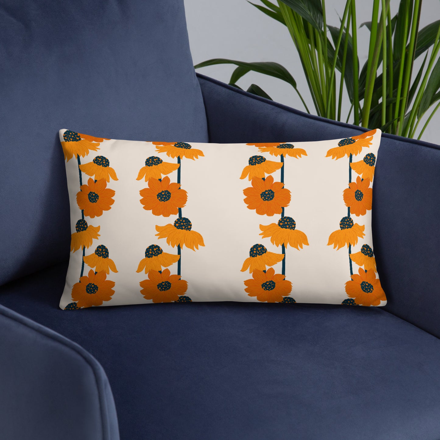 Golden Sunflower Basic Pillow