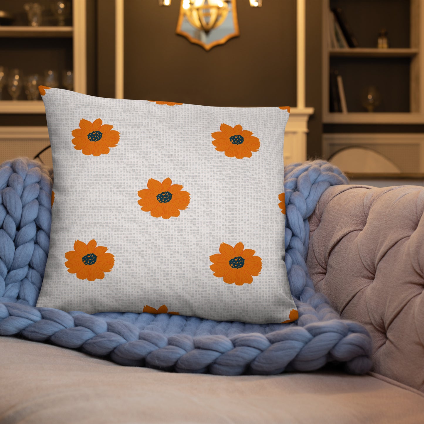 Golden Sunflower Basic Pillow