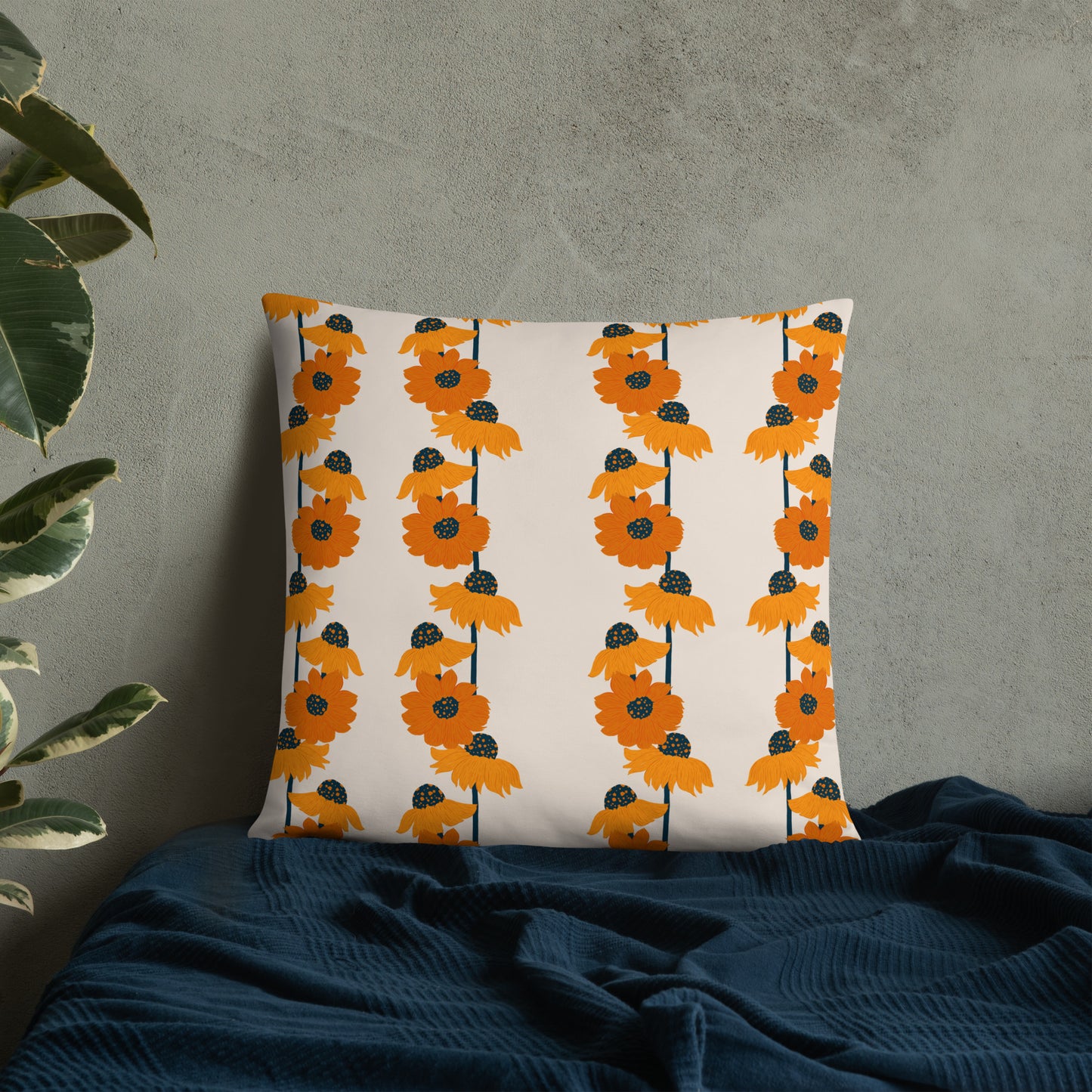 Golden Sunflower Basic Pillow