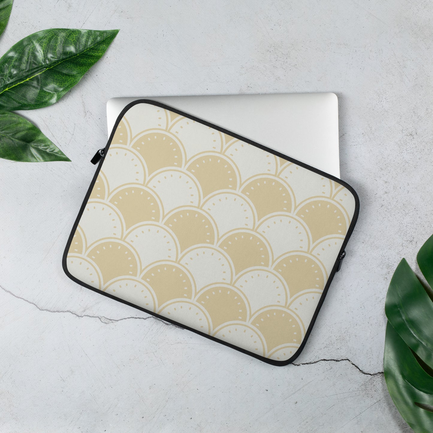 Ocean's Yellow Waves Laptop Sleeve