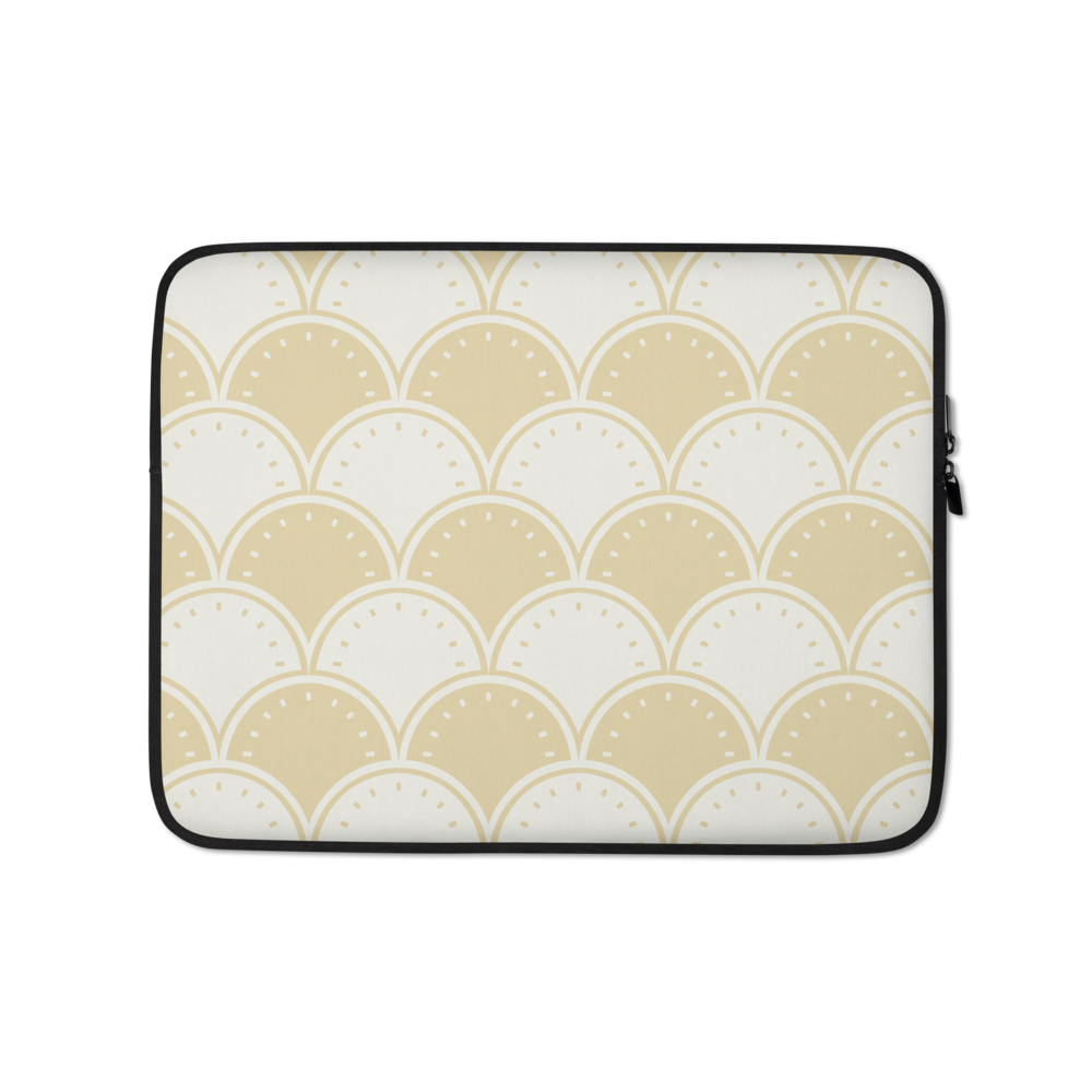 Ocean's Yellow Waves Laptop Sleeve