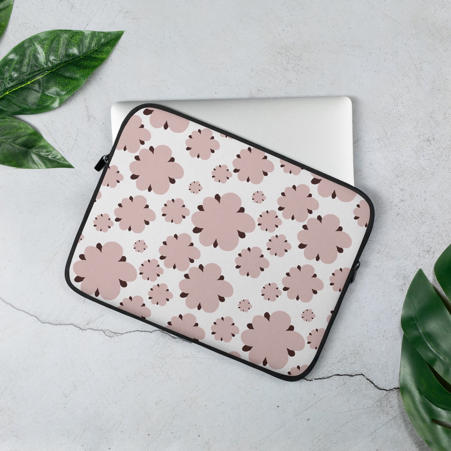 Blossom Blues Laptop Sleeve - Pink