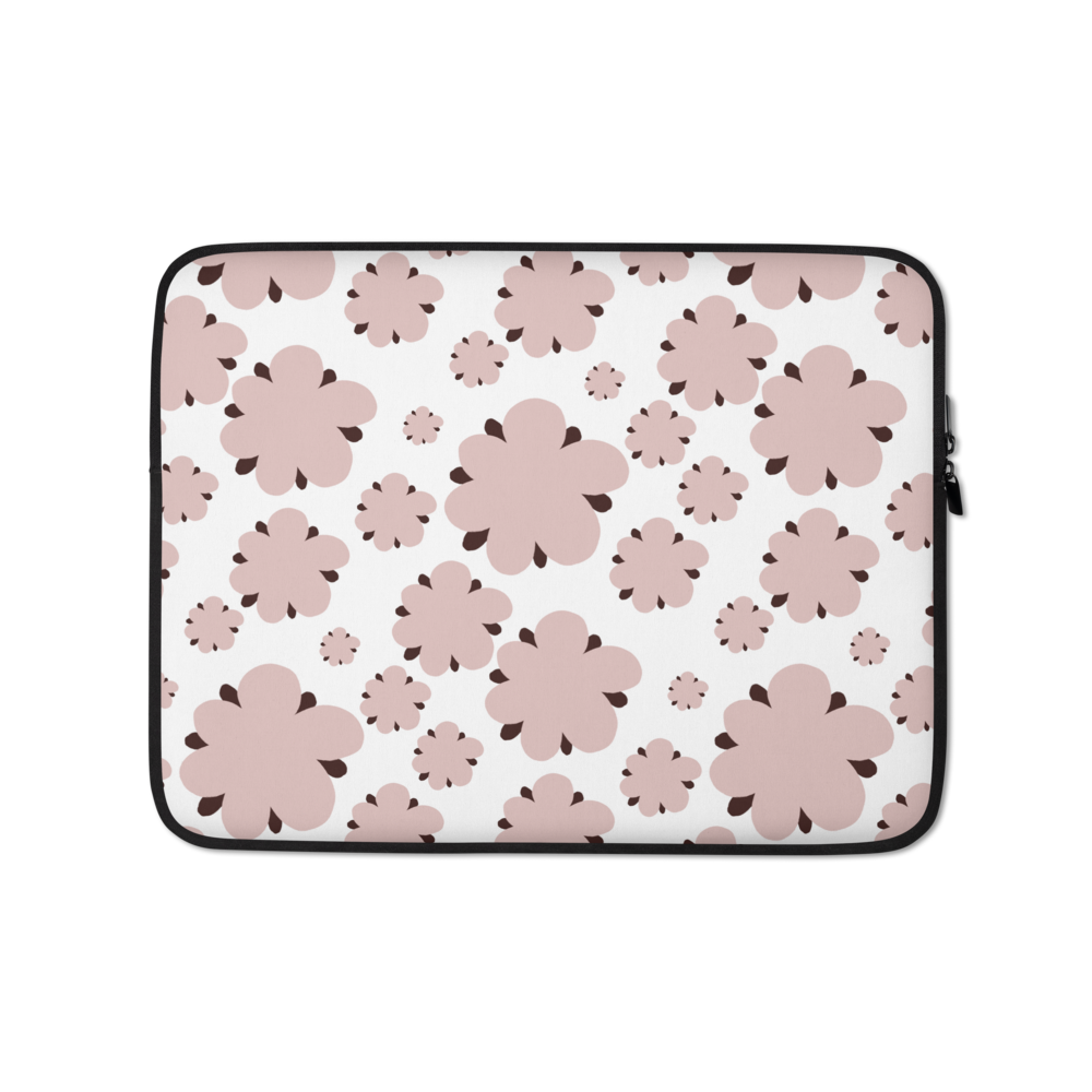 Blossom Blues Laptop Sleeve - Pink