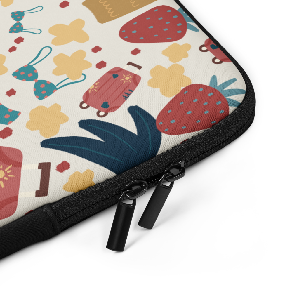 Coastal Petals Laptop Sleeve