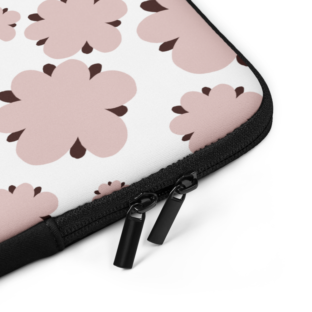 Blossom Blues Laptop Sleeve - Pink