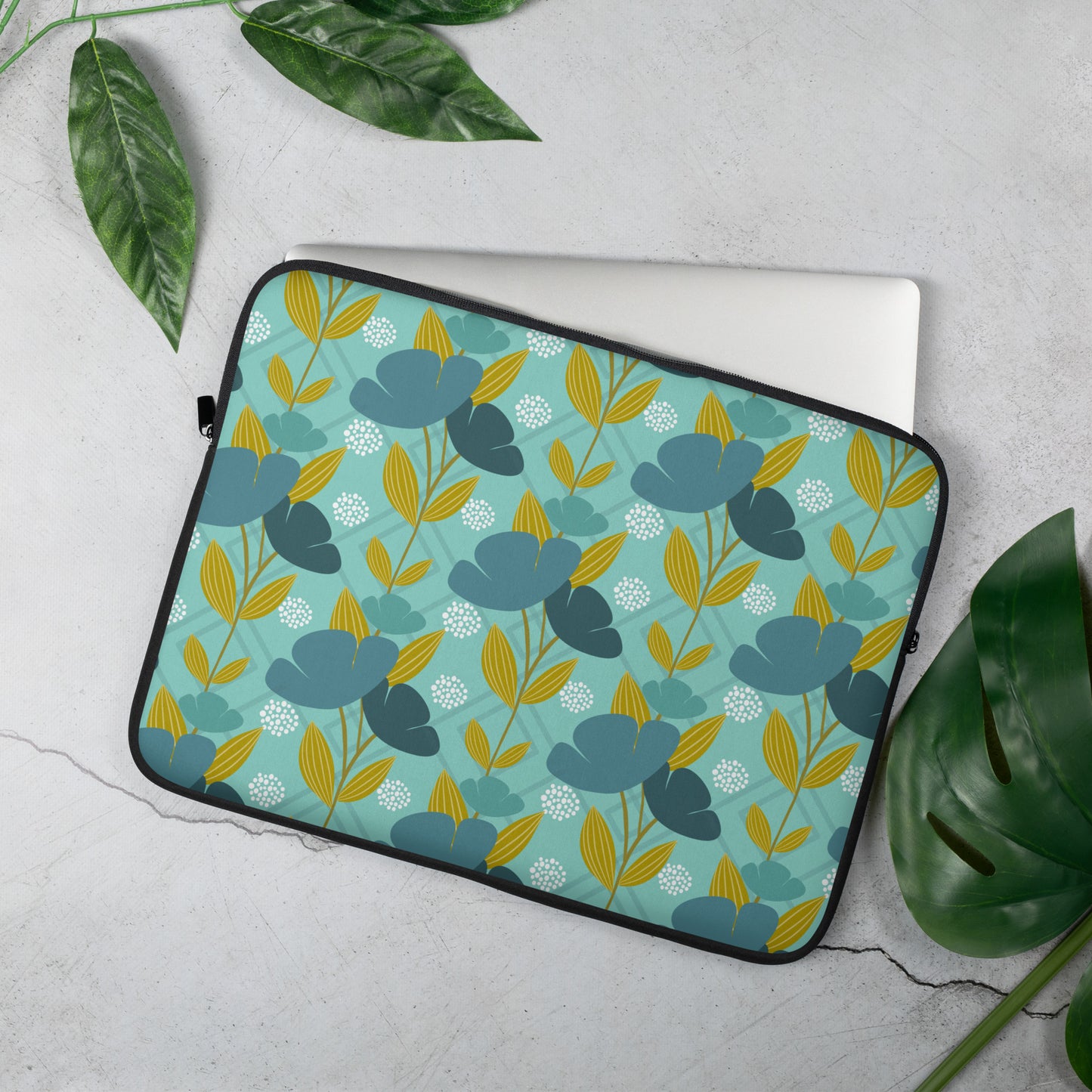 Unique laptop sleeve featuring original artist design - protect your device in style!