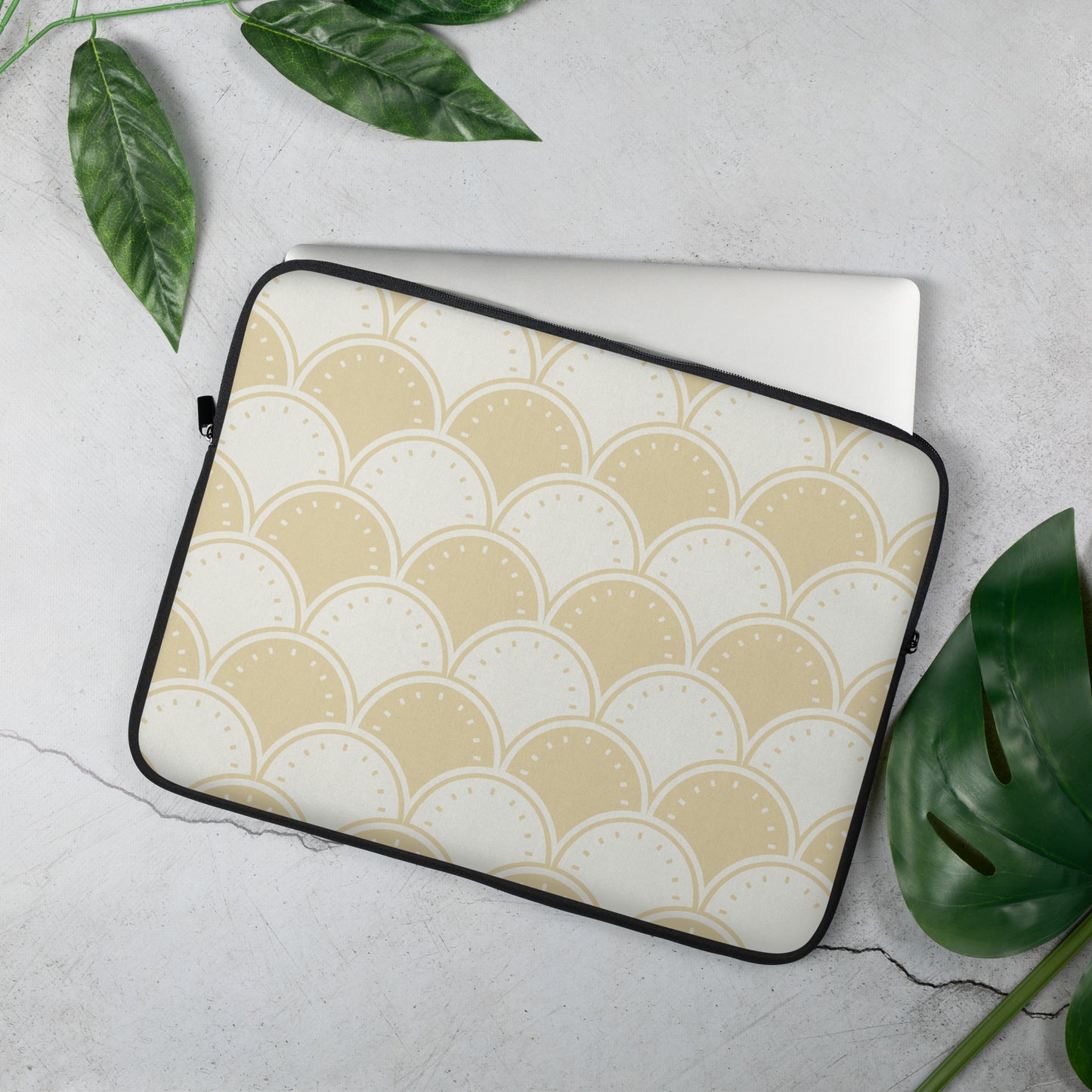 Ocean's Yellow Waves Laptop Sleeve