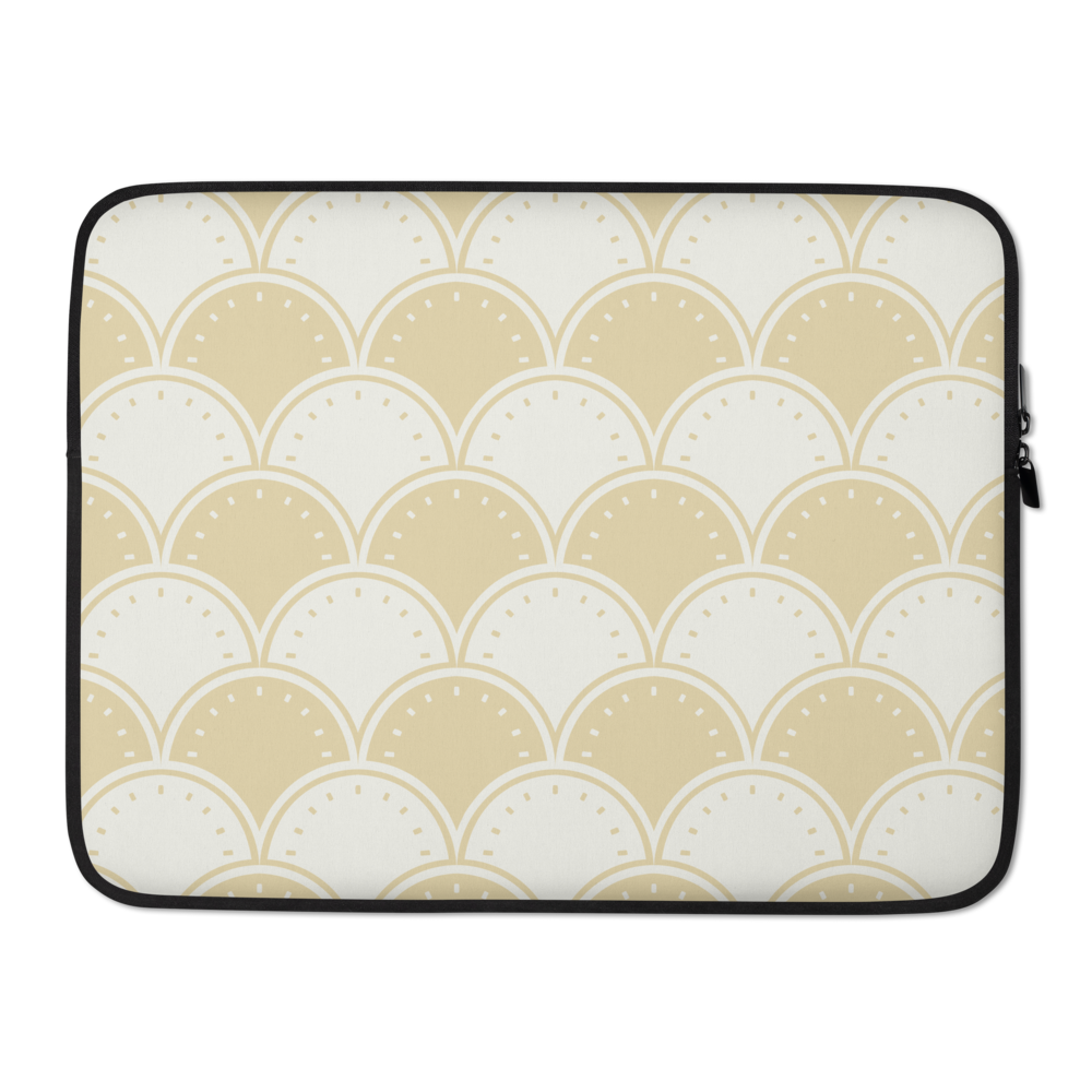 Ocean's Yellow Waves Laptop Sleeve