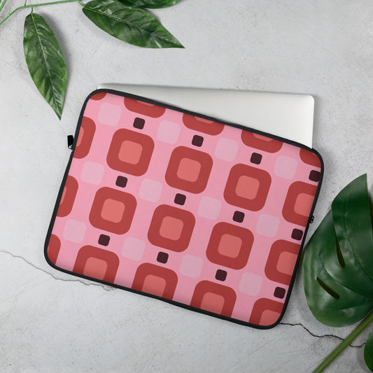 Rosy Grid Laptop Sleeve