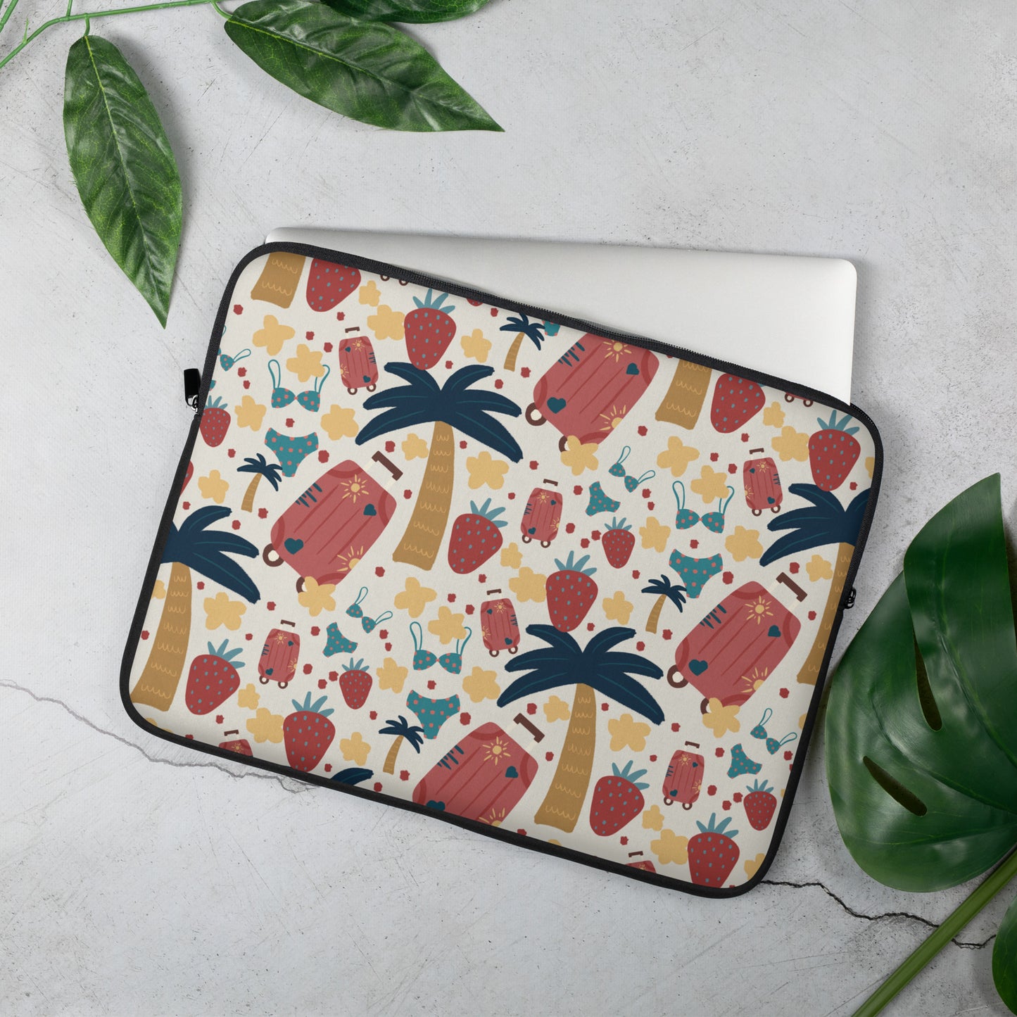 Coastal Petals Laptop Sleeve