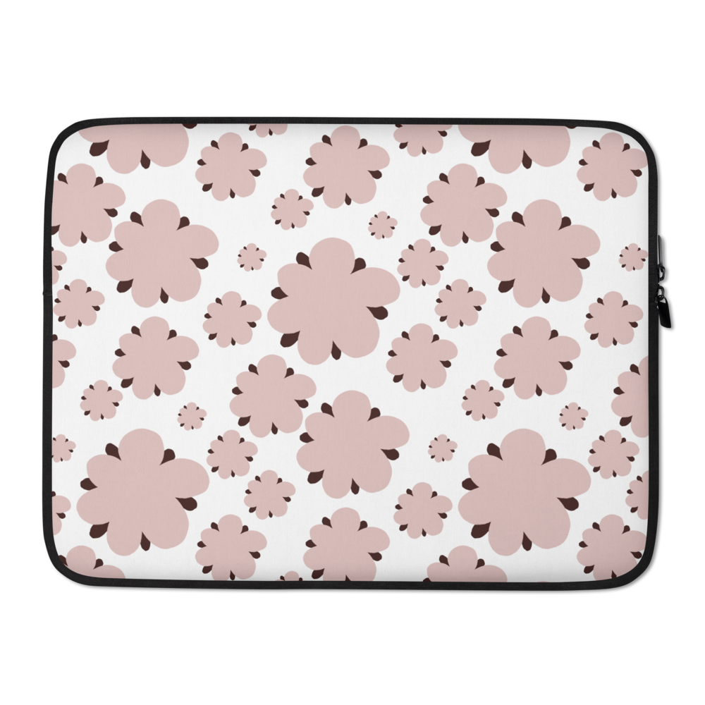 Blossom Blues Laptop Sleeve - Pink