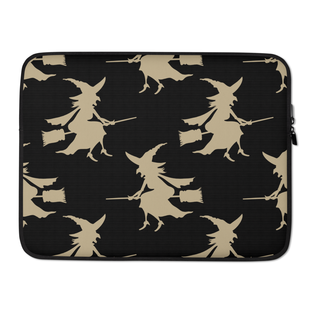 Halloween Witches - Black Laptop Sleeve