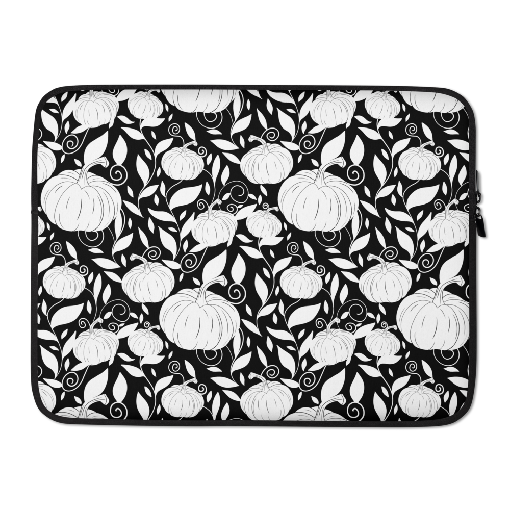 Halloween Pumpkins - Black Laptop Sleeve