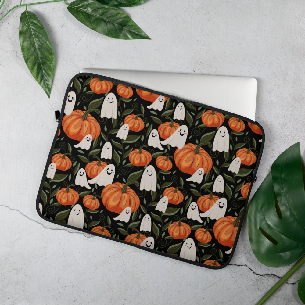 Halloween Pumpkins - Colourful Laptop Sleeve