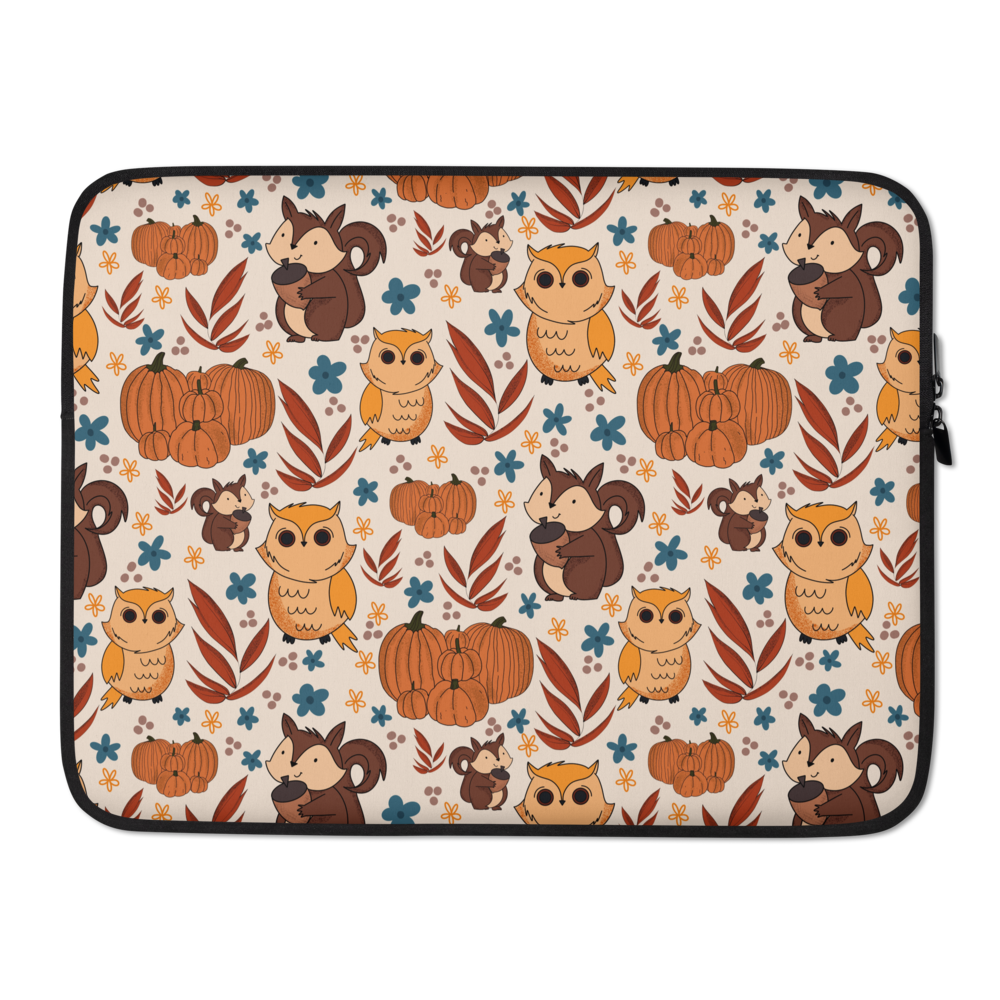 Retro Autumn Vibes Laptop Sleeve