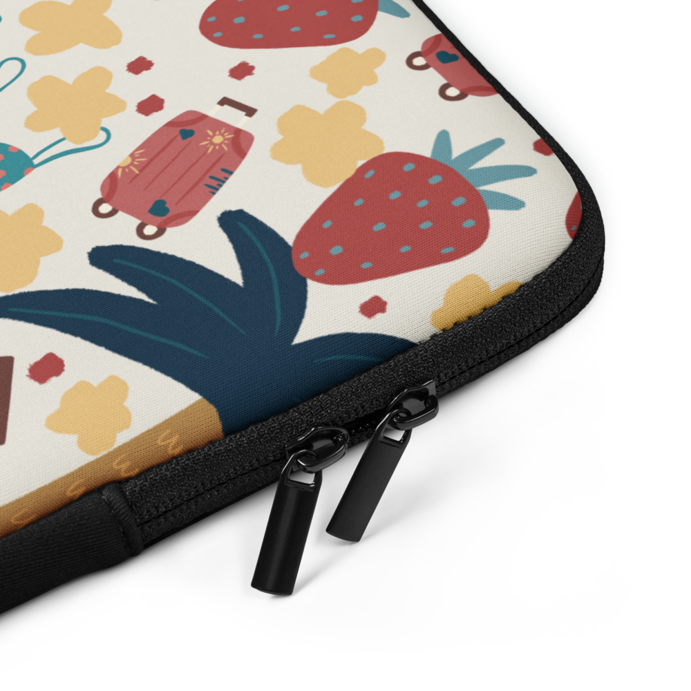 Coastal Petals Laptop Sleeve