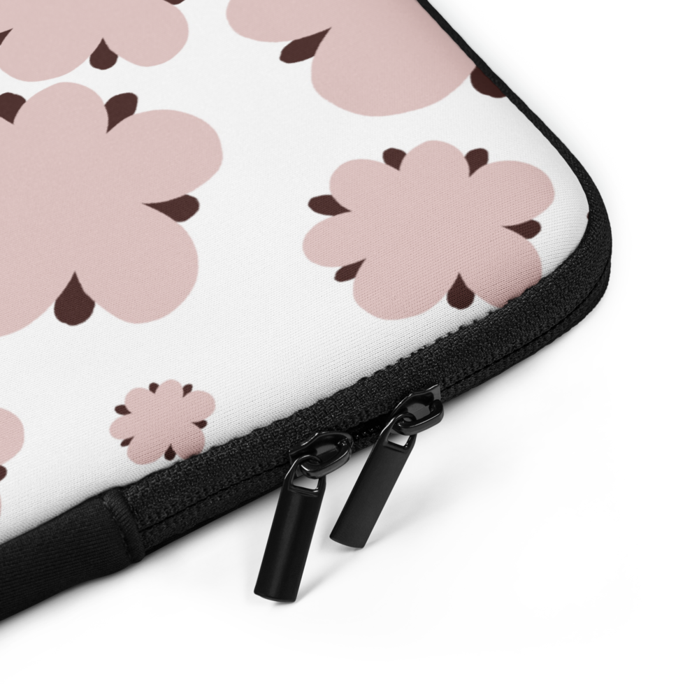 Blossom Blues Laptop Sleeve - Pink