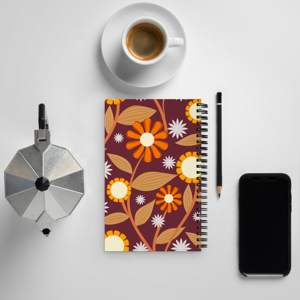 Garden Whispers Spiral notebook