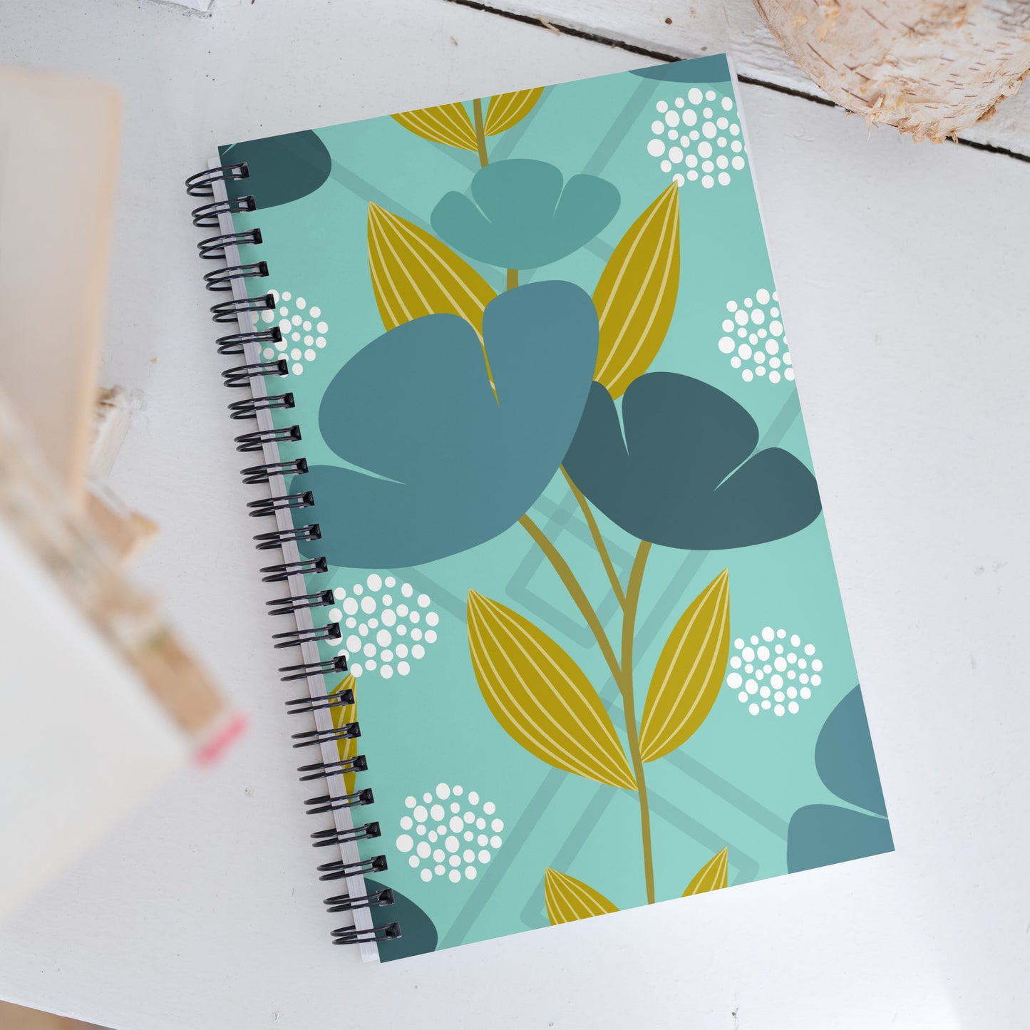 Floral Oasis Spiral notebook