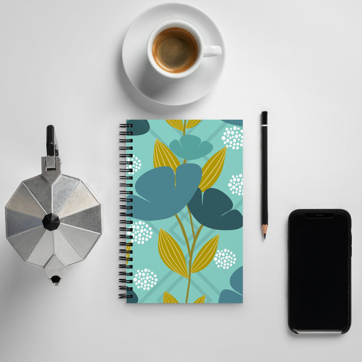 Floral Oasis Spiral notebook