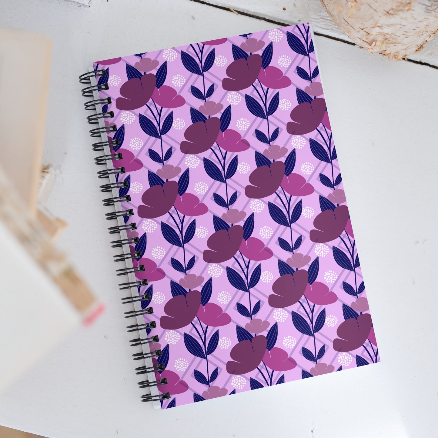 Floral Oasis Spiral notebook