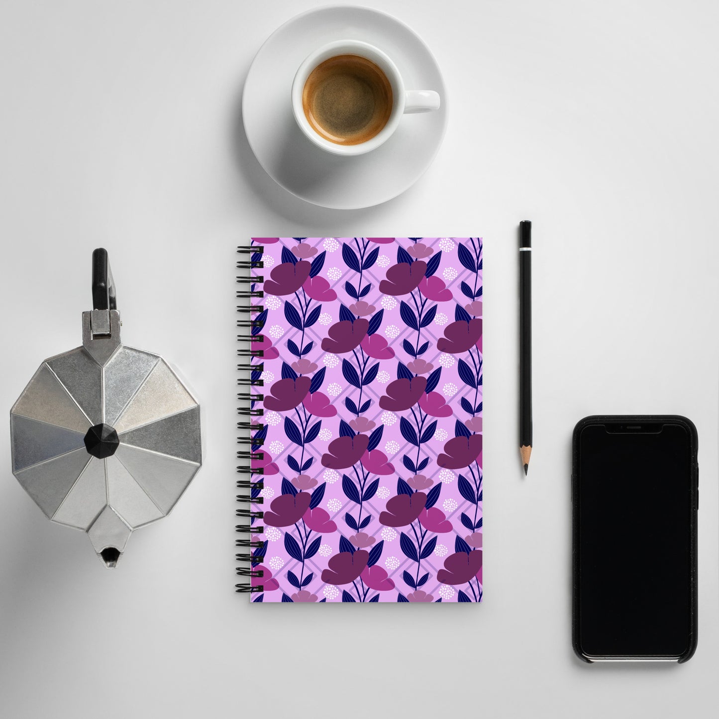 Floral Oasis Spiral notebook