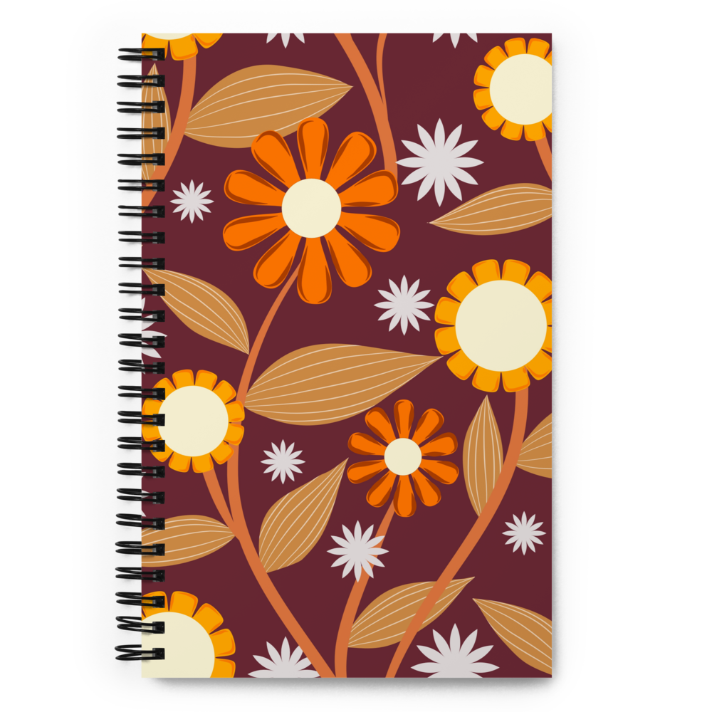 Garden Whispers Spiral notebook