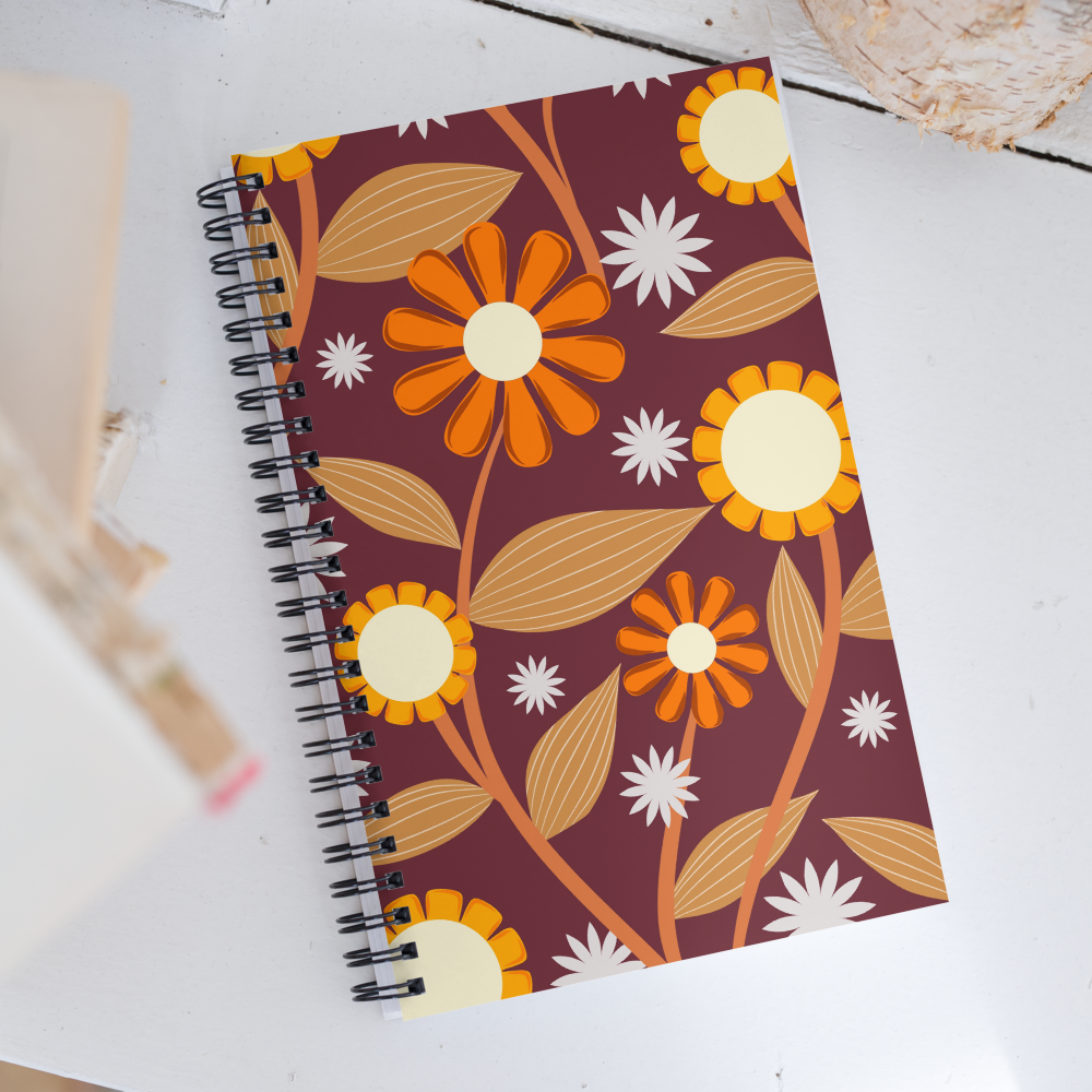 Garden Whispers Spiral notebook