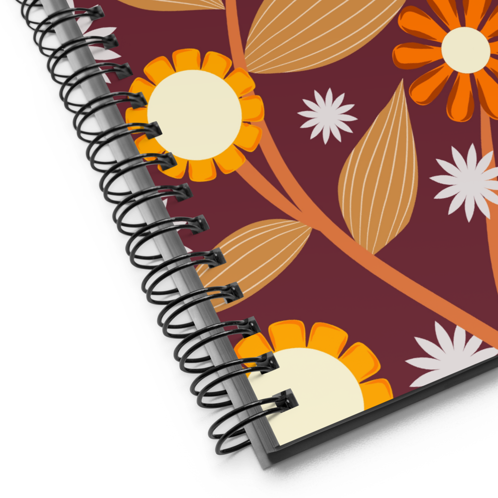 Garden Whispers Spiral notebook