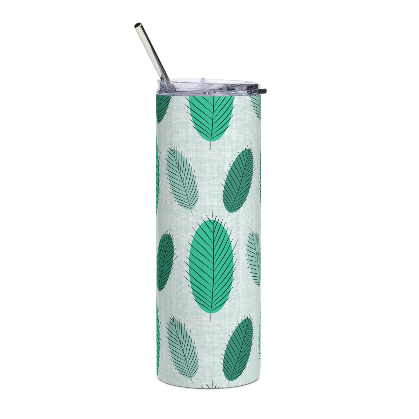 Nature's Leaves Stainless steel tumbler