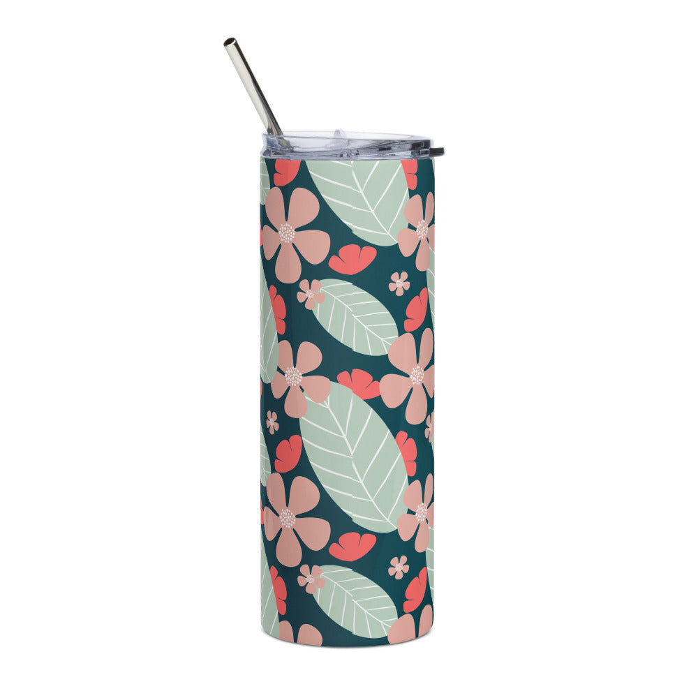 Floral Fantasy Stainless steel tumbler