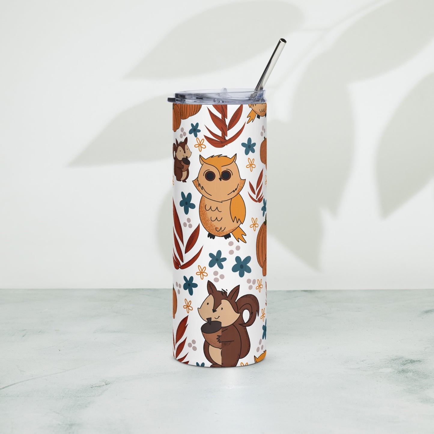 Retro Autumn Vibes Stainless steel tumbler