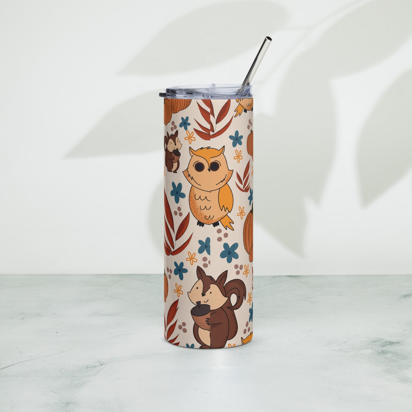 Retro Autumn Vibes Stainless steel tumbler