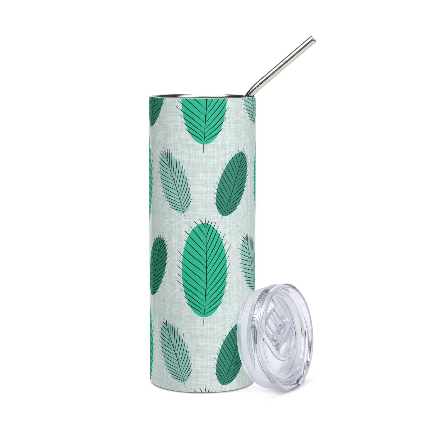 Nature's Leaves Stainless steel tumbler