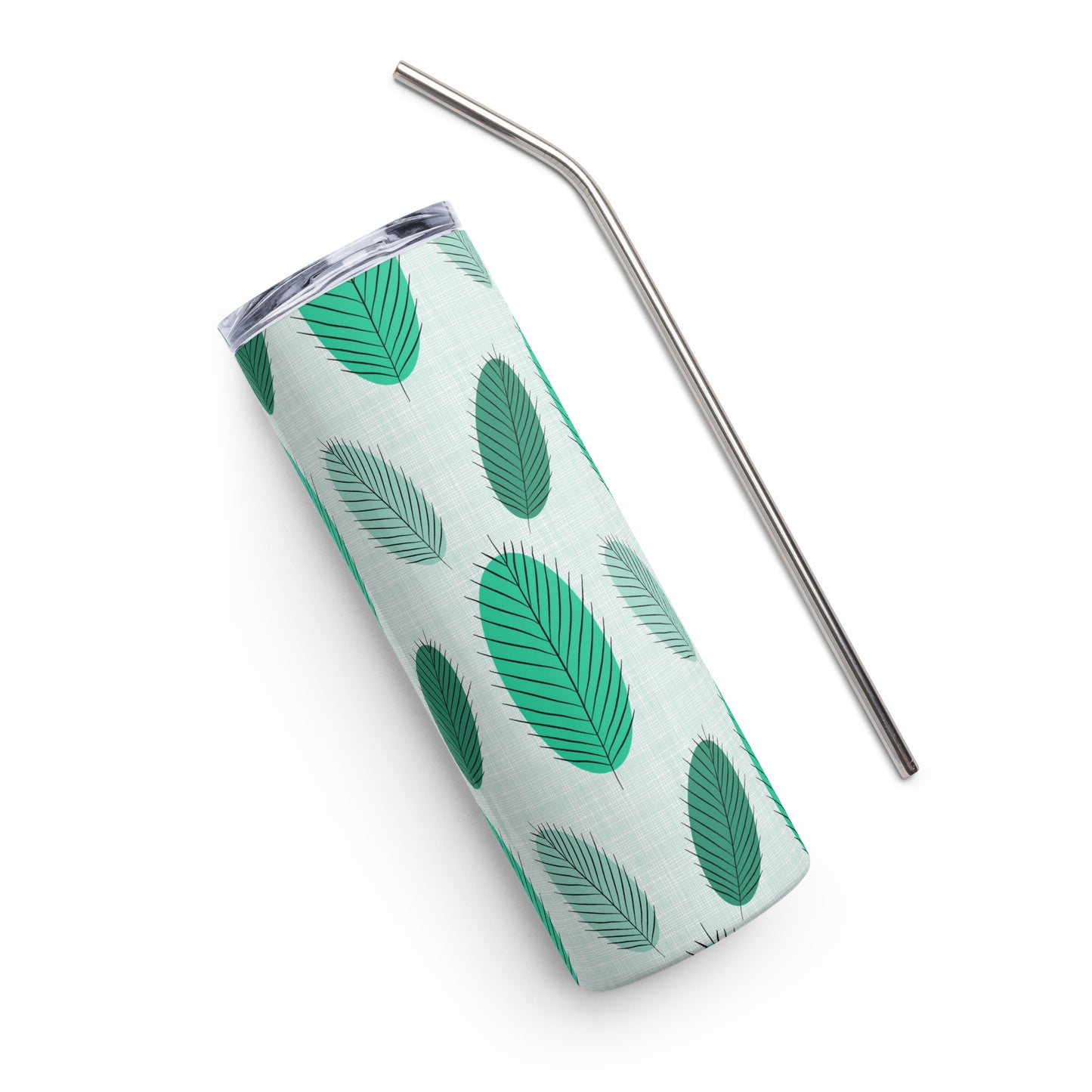 Nature's Leaves Stainless steel tumbler