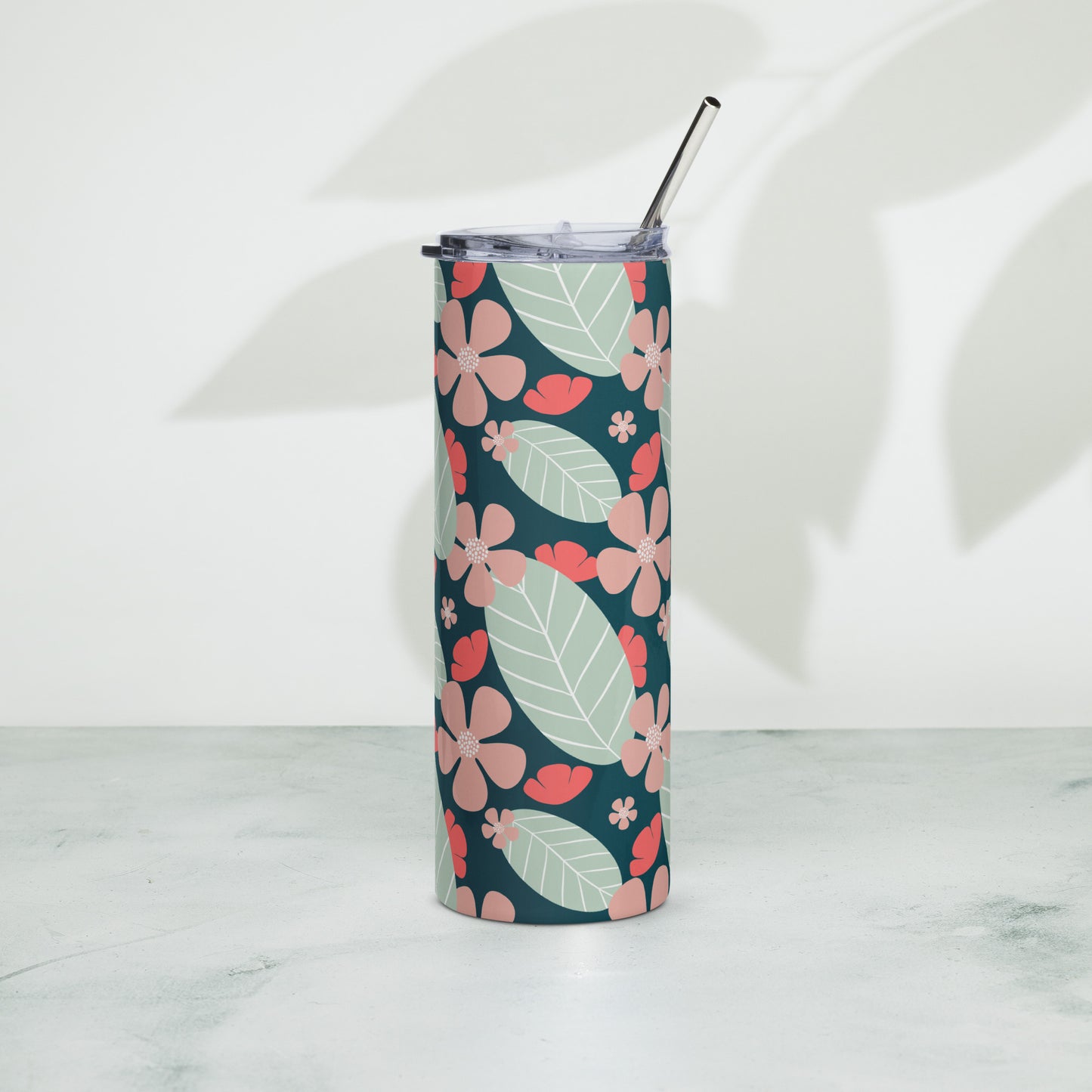 Floral Fantasy Stainless steel tumbler