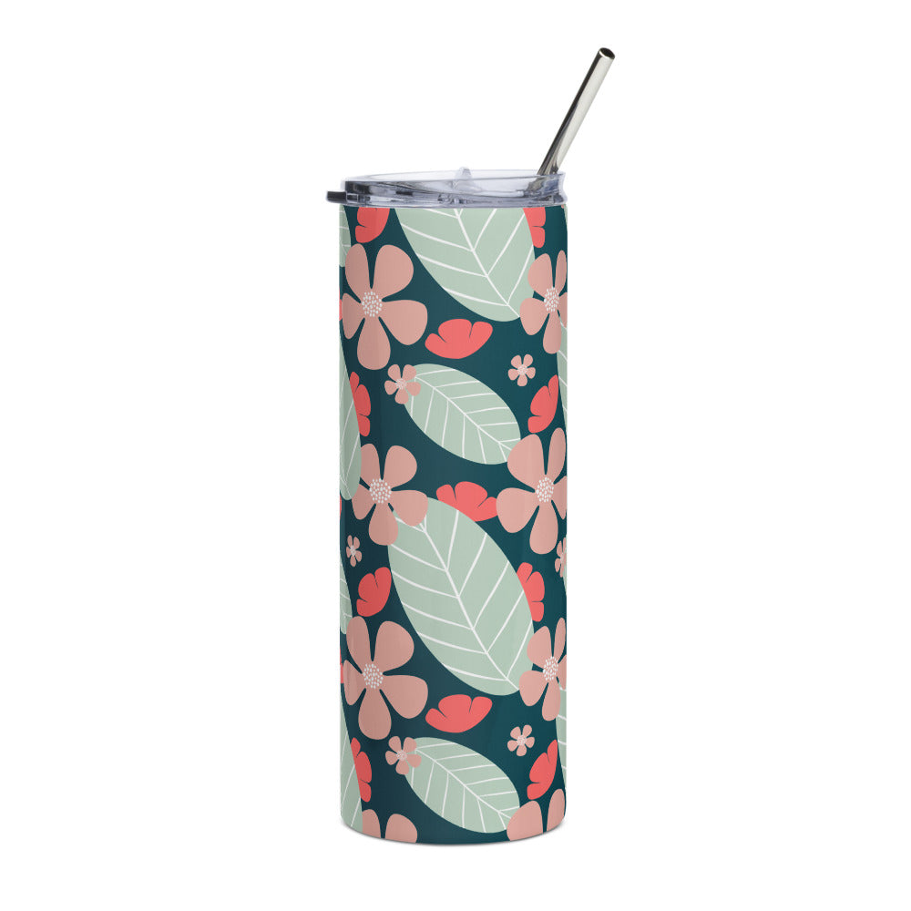 Floral Fantasy Stainless steel tumbler