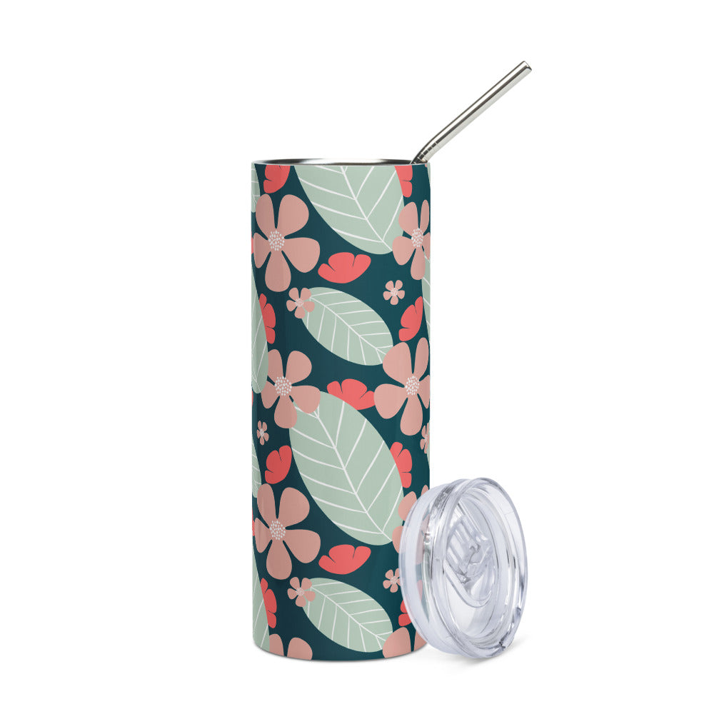 Floral Fantasy Stainless steel tumbler