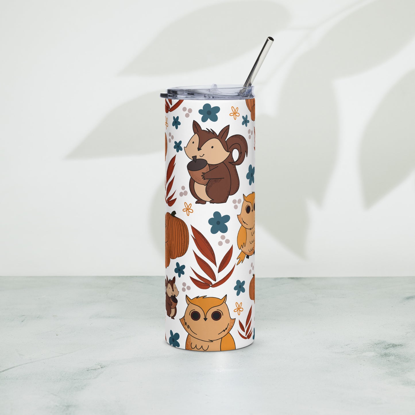 Retro Autumn Vibes Stainless steel tumbler