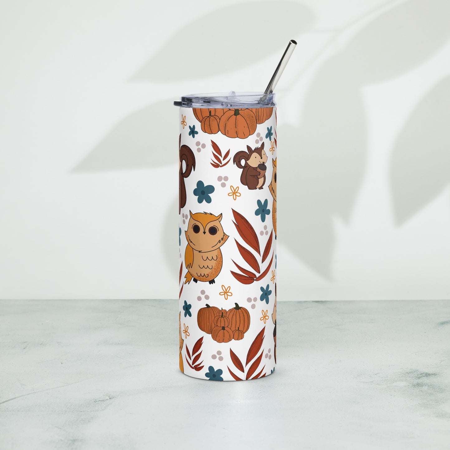 Retro Autumn Vibes Stainless steel tumbler