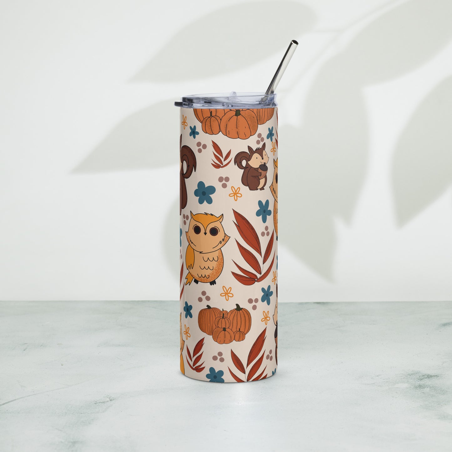 Retro Autumn Vibes Stainless steel tumbler