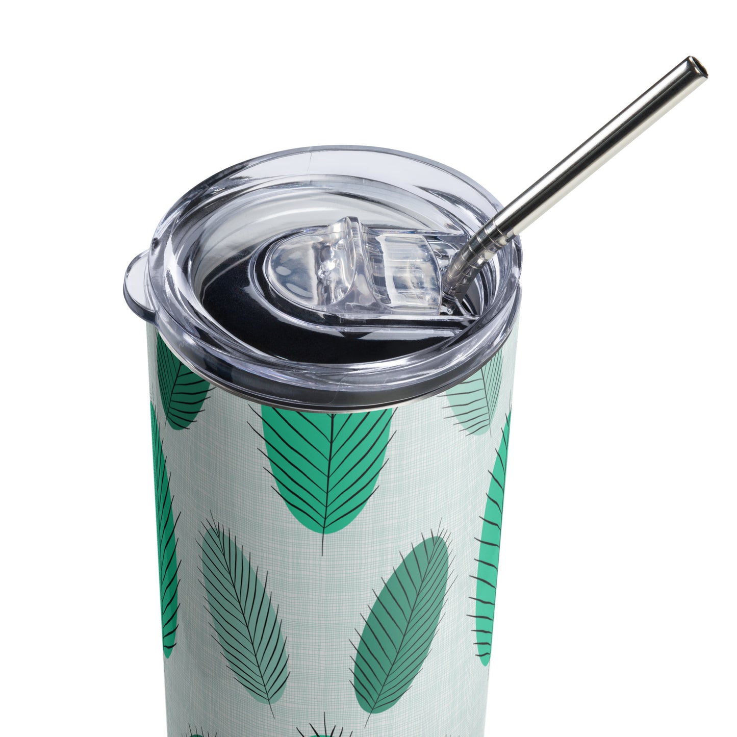 Nature's Leaves Stainless steel tumbler