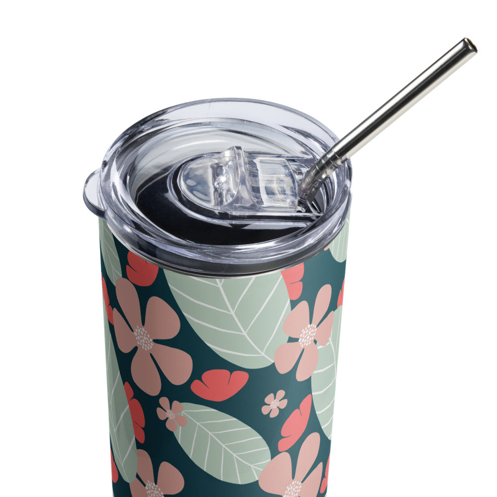 Floral Fantasy Stainless steel tumbler