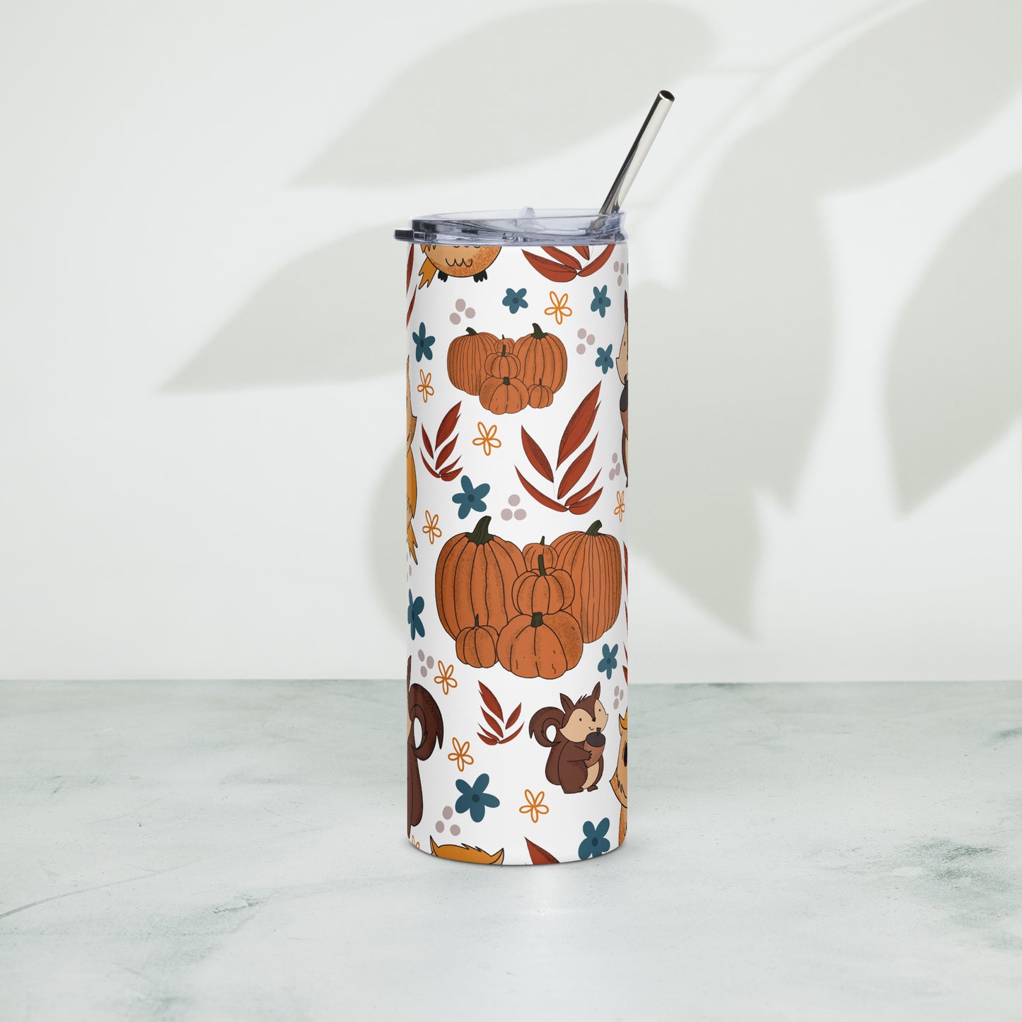 Retro Autumn Vibes Stainless steel tumbler